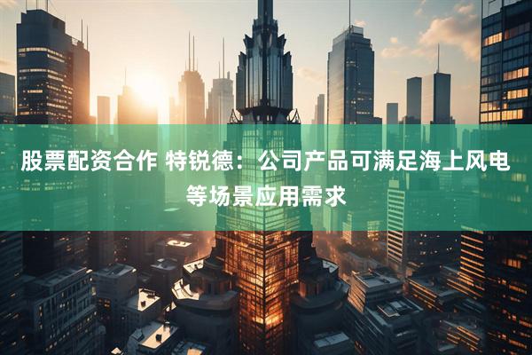 股票配资合作 特锐德：公司产品可满足海上风电等场景应用需求